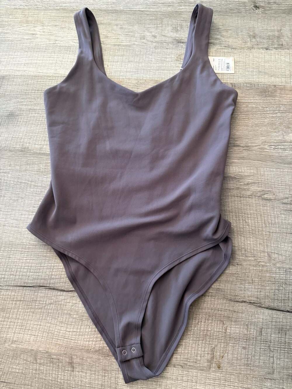 Inlyric Bodysuit Size L Tornado Grey Tank Thong